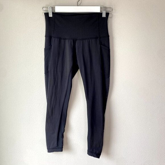 Lululemon Seek the Heat Crop Leggings Black 6 - Picture 10 of 10